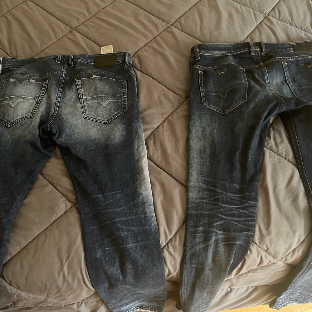 SOLD!! Two pairs of men’s Diesel jeans
